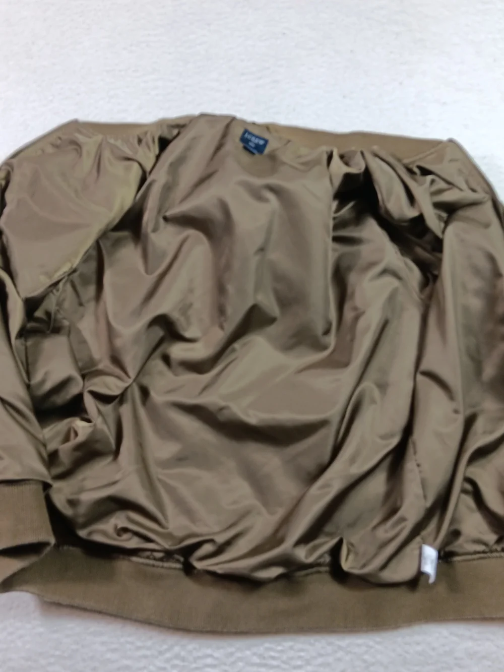 J Crew Jacket Mens Large Olive Green Military Flight Bomber G7583